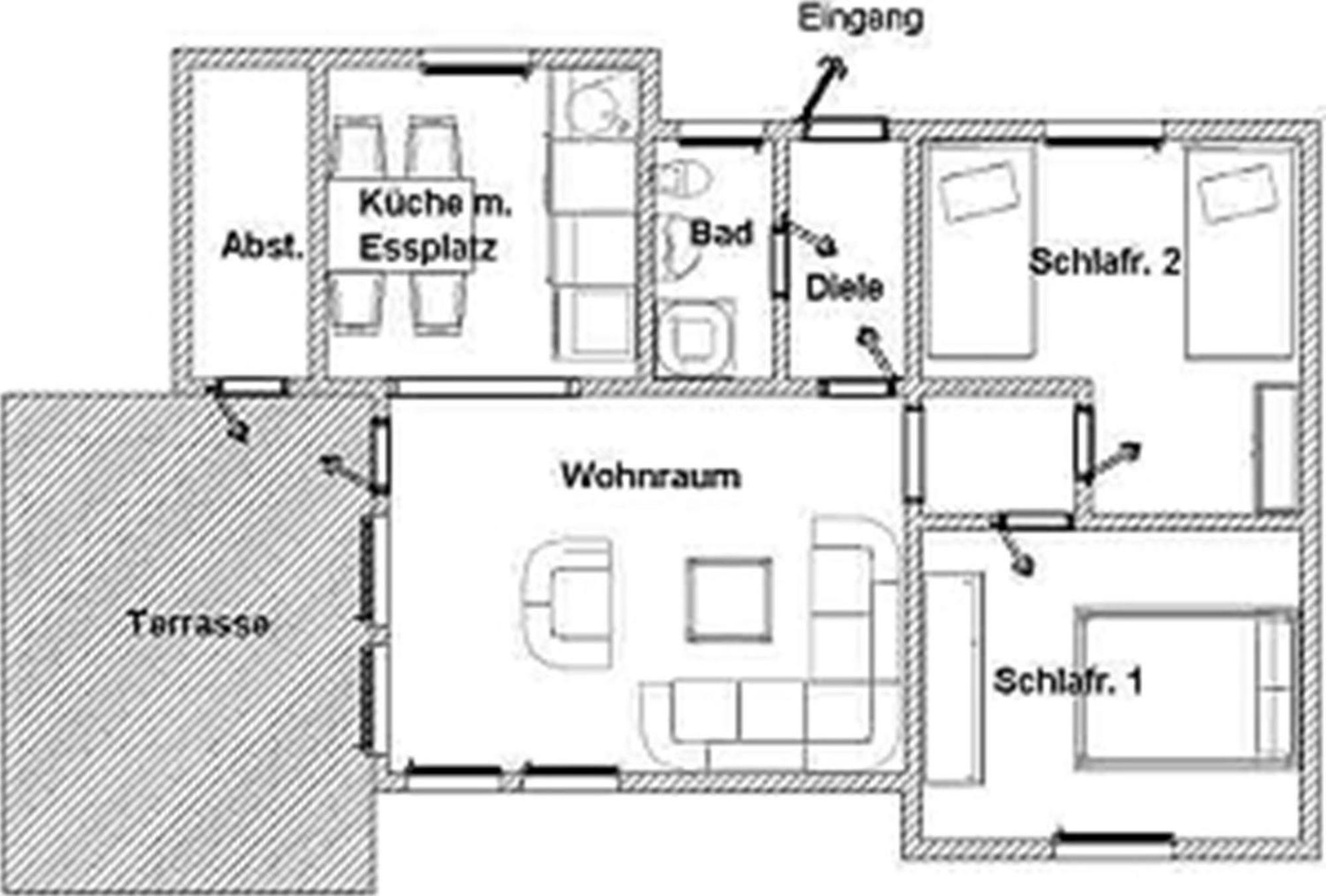 Bungalow M 43 In Burhave Dış mekan fotoğraf
